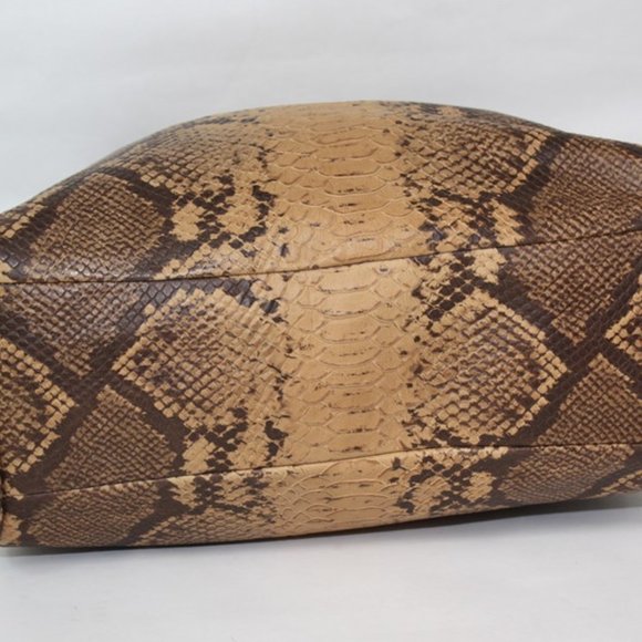 COACH Phoebe Python Snakeskin Embossed Leather Limited Edition Shoulder Bag - Picture 6 of 15
